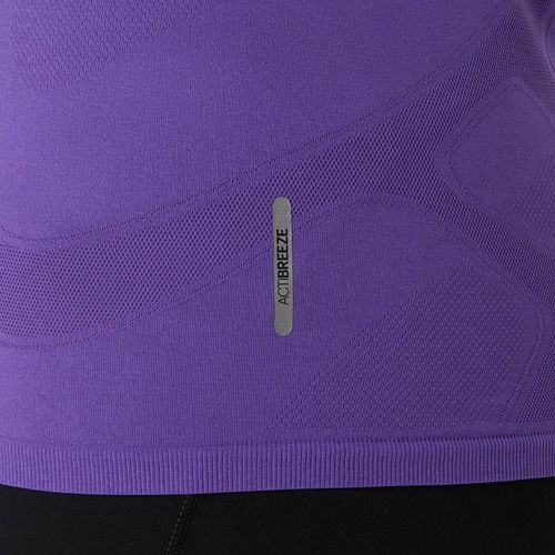 Női ASICS Road Seamless LS edo lila hosszú ujjú futócipő