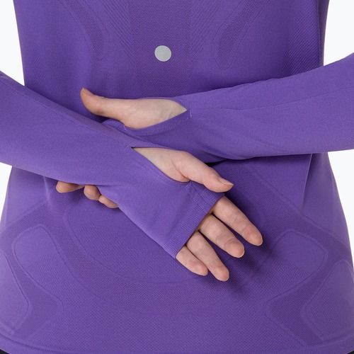 Női ASICS Road Seamless LS edo lila hosszú ujjú futócipő