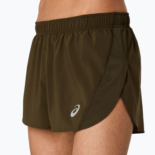 Férfi ASICS Core Split Short barna kő futónadrág