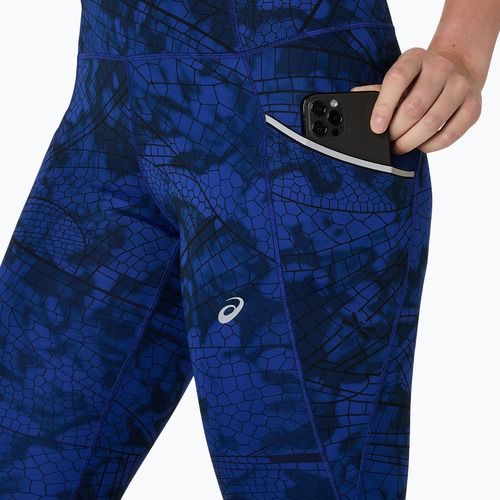 ASICS Road Lite-Show performance fekete/sötét kobalt női futó leggings