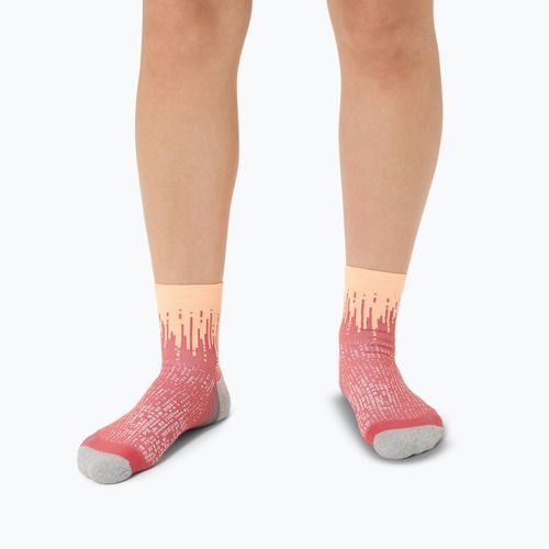 ASICS Performance Run Quarter élénk narancssárga/fekete zokni