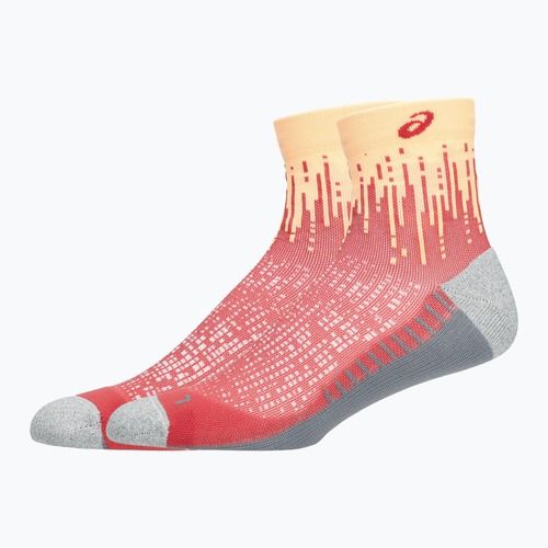 ASICS Performance Run Quarter élénk narancssárga/fekete zokni