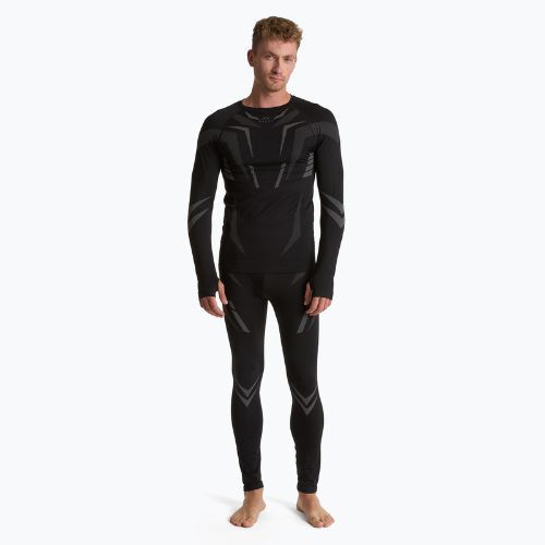 Férfi KADVA ALPINESTEP COOLMAX THERMAL PRO DRY varrás nélküli thermo fehérnemű szett fekete