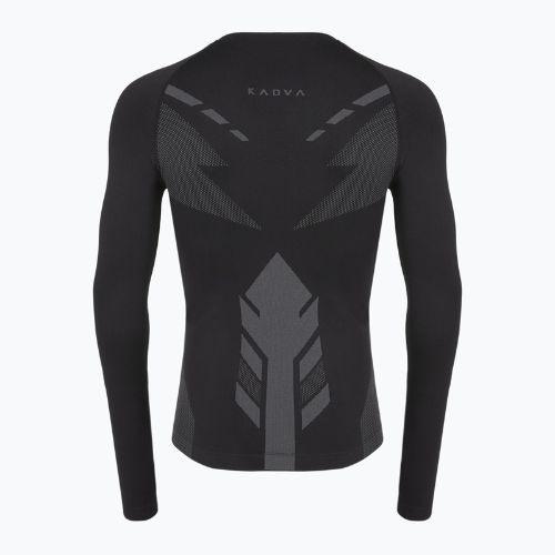 Férfi KADVA ALPINESTEP THERMO LIGHT PLUS varrás nélküli fekete thermoaktív fehérnemű szett