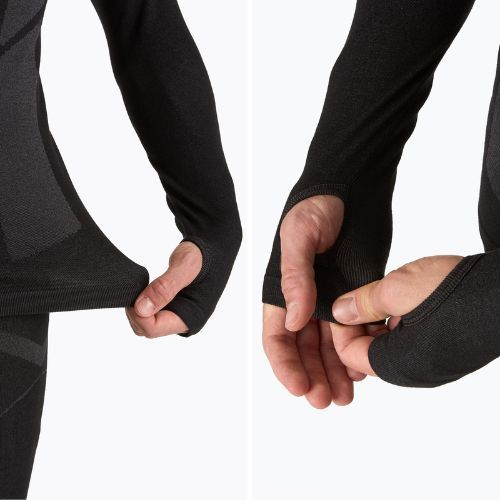 Férfi termikus pulóver OneTeam ACHILL BAMBOO THERMO LIGHT PLUS fekete