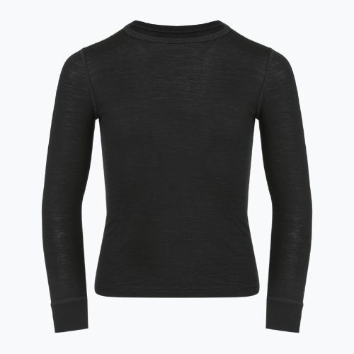 WOOLCANO gyermek termál pulóver 100% MERINO TOP00947 fekete