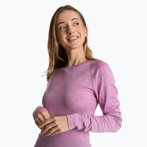 Női thermo pulóver WOOLCANO 100% Merino TOP0541 lila