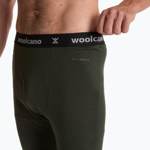 Férfi WOOLCANO Merino 100% termikus fehérnemű szett SET0540 zöld