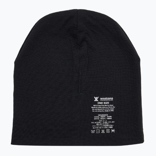 Sapka WOOLCANO MERINO 100% HAT0441 fekete