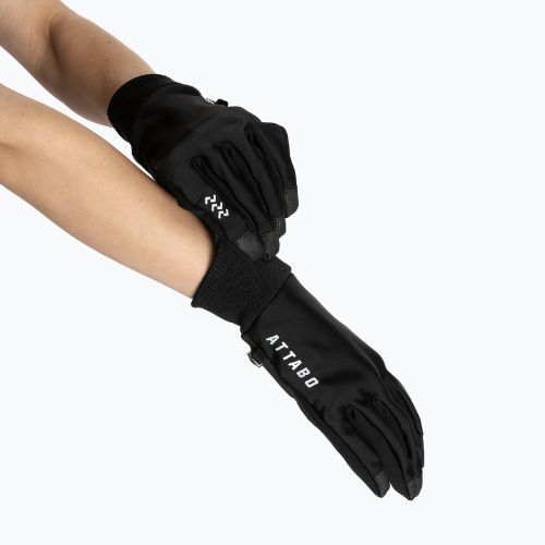 Kerékpáros kesztyűk ATTABO LOREEF GLOVES szélálló bélelt black