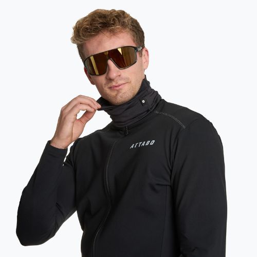 Kerékpáros nyakmelegítő ATTABO LOREEF MULTIFUNCTIONAL BAND bélelt black
