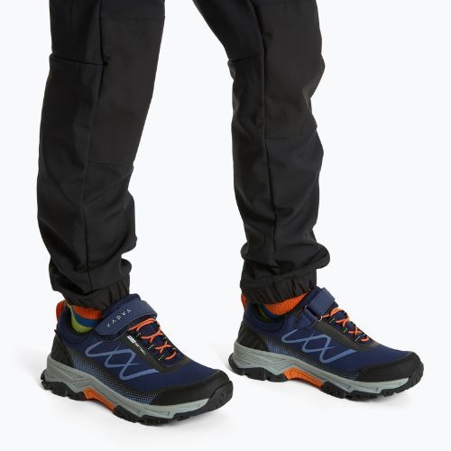 Gyermek túracipő KADVA Rocky Trail Low vízálló softshell sötétkék