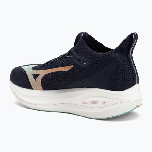 Mizuno Neo Vista 2 futócipő fehér/fehér/iris bloom bariton kék/bariton kék/tangello