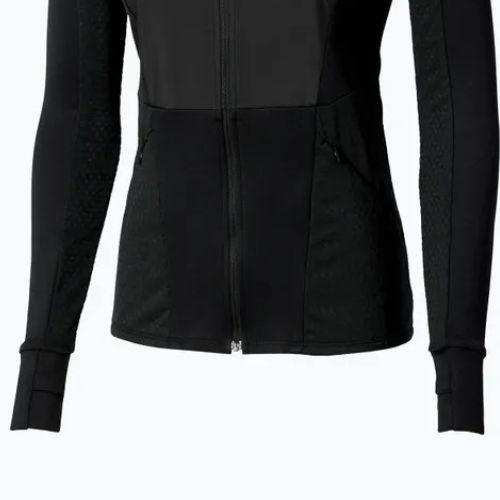 Női futó dzseki Mizuno Active Warm Hybrid Full Zip kapucnis dzseki fekete
