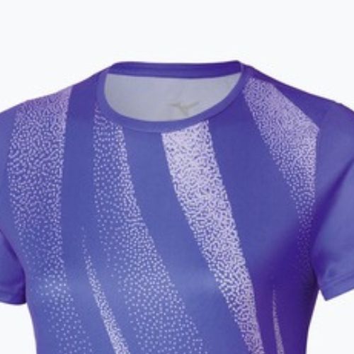 Női futópóló Mizuno Core Graphic Tee iris bloom Mizuno Core Graphic Tee iris bloom