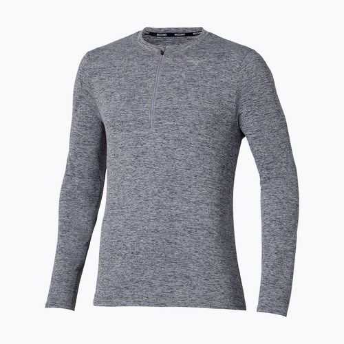 Férfi Mizuno Core Impulse Half Zip Tee quicksilver futás hosszú ujjú ruha