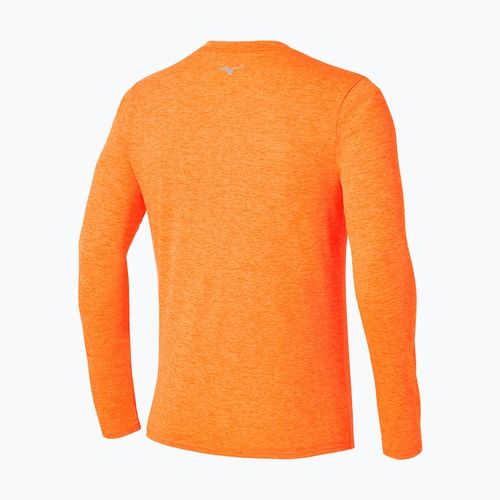 Férfi Mizuno Core Impulse Half Zip Tee tangelo futás hosszú ujjú ruha
