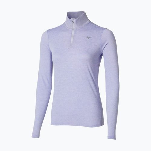 Női futó pulóver Mizuno Core Impulse Half Zip Tee izlandi kék