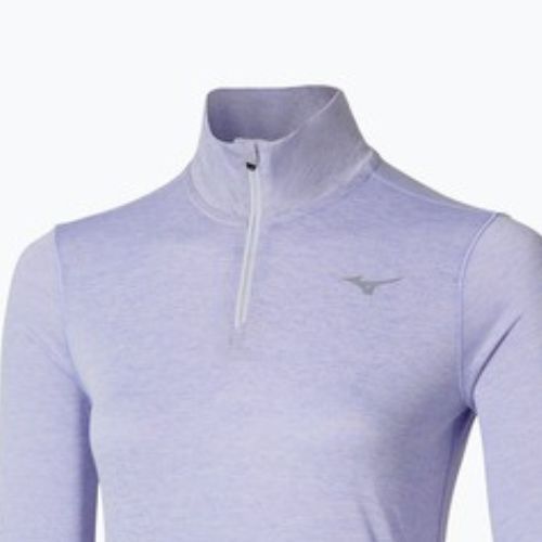 Női futó pulóver Mizuno Core Impulse Half Zip Tee izlandi kék