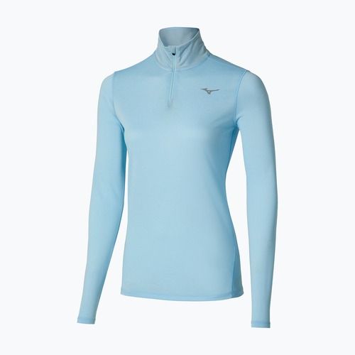 Női futó pulóver Mizuno Core Impulse Half Zip Tee nantucket breeze Mizuno Core Impulse Half Zip Tee nantucket breeze
