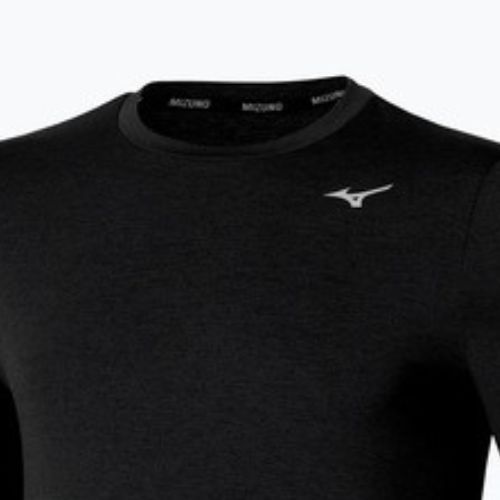 Férfi futó hosszú ujjú Mizuno Core Impulse Tee fekete
