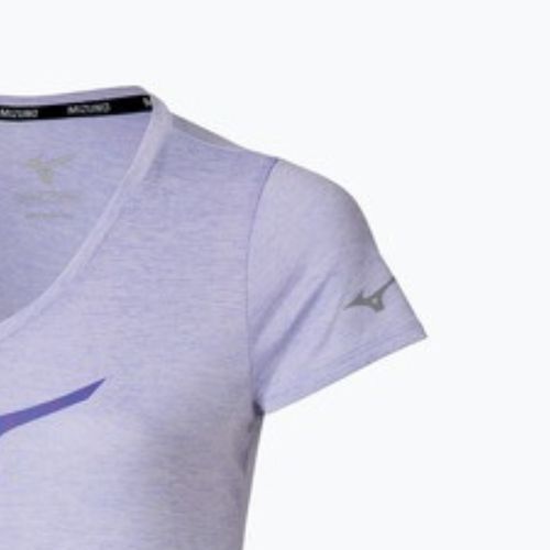 Női futópóló Mizuno Core Runbird Tee icelandic blue Mizuno Core Runbird Tee izlandi kék