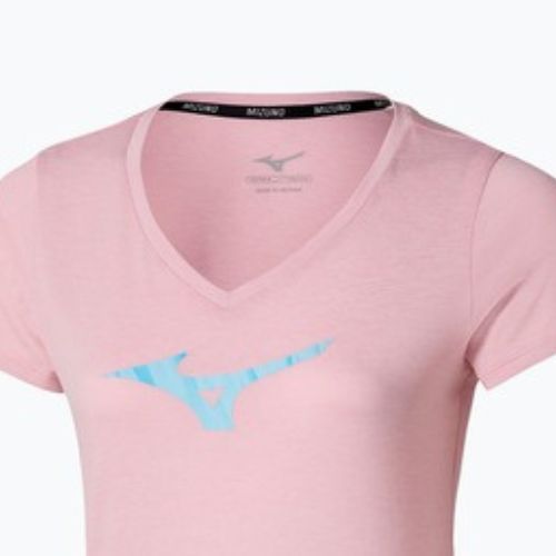 Női futópóló Mizuno Core Runbird Tee fehérített lila
