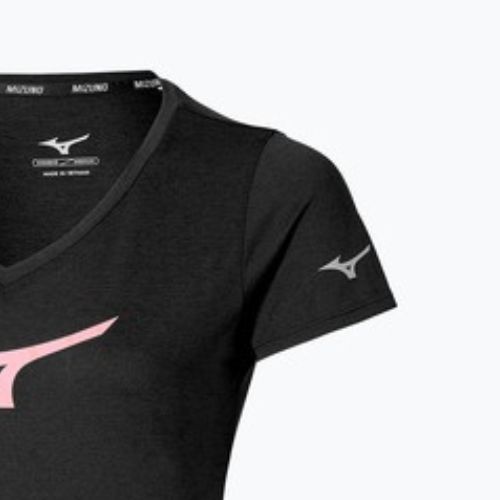 Női futópóló Mizuno Core Runbird Tee fekete/mályva színű