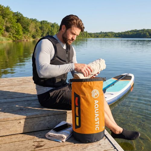 Vízálló zsák AQUASTIC Dry Bag 13 l Nylon/TPU orange