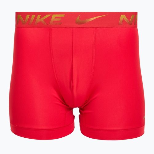 Férfi boxeralsó Nike Dri-Fit Essential Micro Boxer Brief 3 pár egyetemi piros/fekete/fekete metál grdient wb