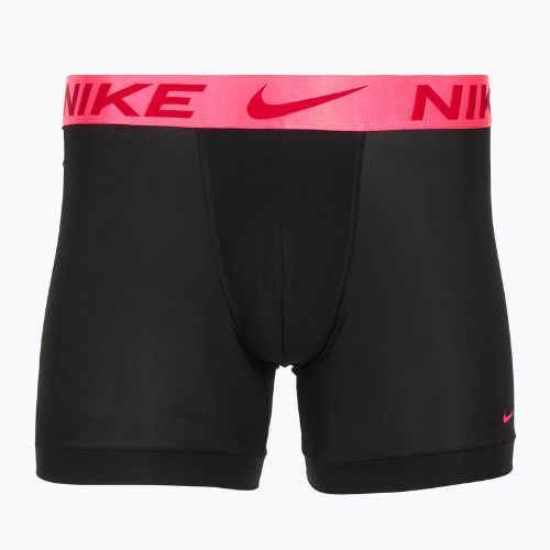 Férfi Nike Dri-Fit Essential Micro Boxer Brief 3 pár fekete hyper pink/uni piros/fekete magas fényű wb