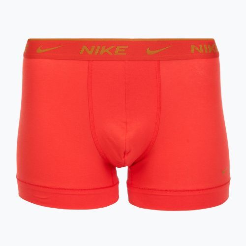 Férfi Nike Everyday Cotton Stretch Trunk boxeralsó 3 pár világos bíbor/éjfekete/középkék/fekete