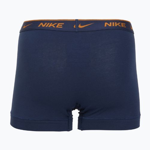 Férfi Nike Everyday Cotton Stretch Trunk boxeralsó 3 pár világos bíbor/éjfekete/középkék/fekete