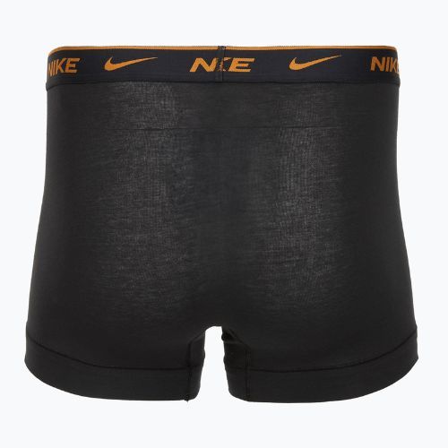Férfi boxeralsó Nike Everyday Cotton Stretch Trunk 3 pár fekete lig crim/des och/deep night logós derékpánt 3 pár