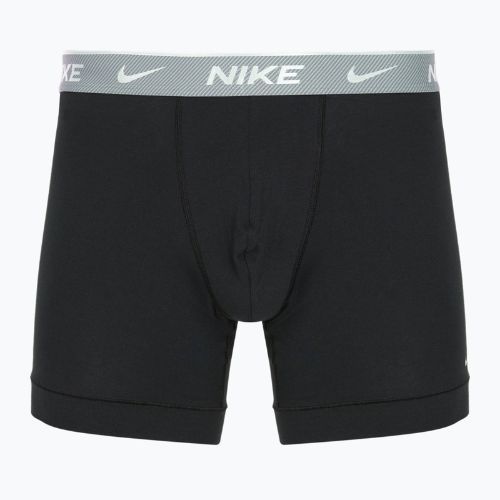Férfi Nike Everyday Cotton Stretch boxeralsó 3 pár bi/vasszürke/tiszta szürke magas fényű texturált wb