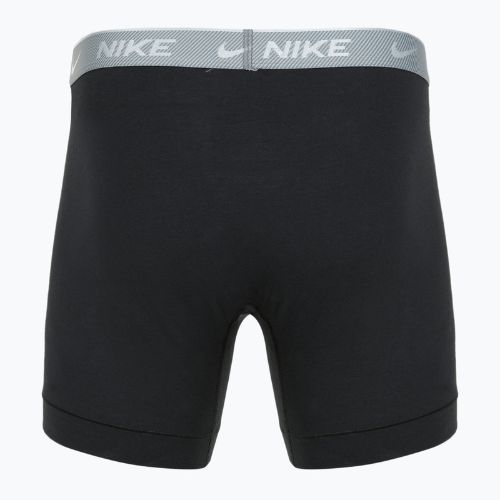 Férfi Nike Everyday Cotton Stretch boxeralsó 3 pár bi/vasszürke/tiszta szürke magas fényű texturált wb