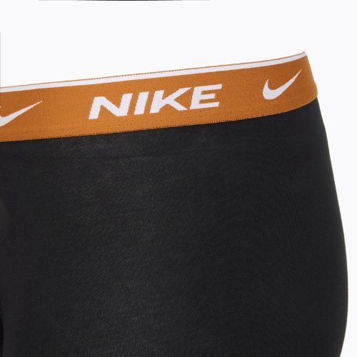 Férfi Nike Everyday Cotton Stretch boxeralsó 3 pár fekete light crimsn/desrt okkersárga/fekete derékszíjjal