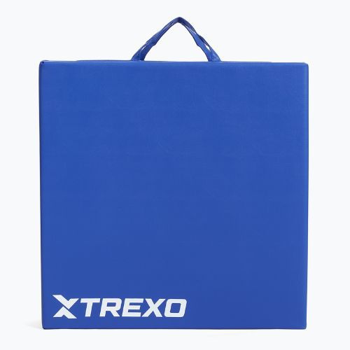 TREXO összecsukható tornamatrac 180 x 60 x 5 cm kék