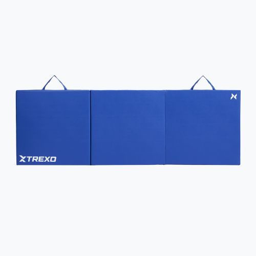 TREXO összecsukható tornamatrac 180 x 60 x 5 cm kék