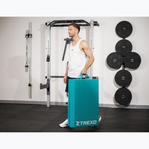 XTREXO összecsukható tornamatrac 195 x 80 x 5 cm zöld