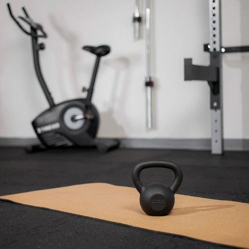 TREXO 10kg fekete öntöttvas kettlebell