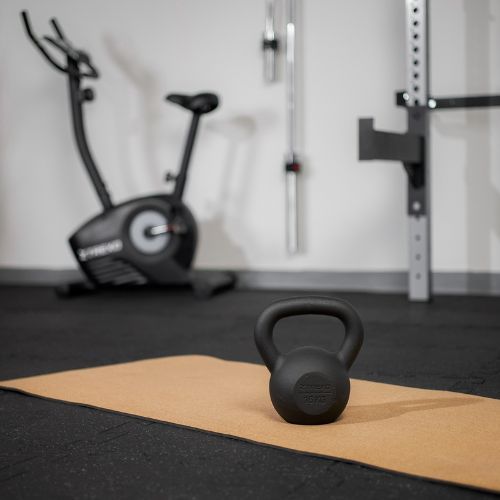 TREXO 16 kg fekete öntöttvas kettlebell
