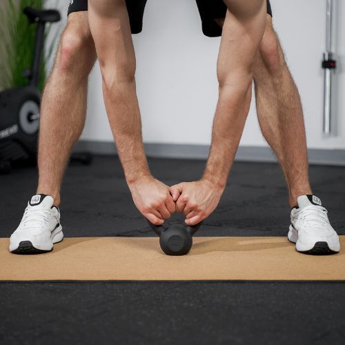 TREXO 4kg fekete öntöttvas Kettlebell