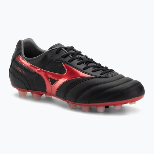 Férfi Mizuno Morelia II Elite FG futballcipő fekete/morelia 40. piros/fekete homok