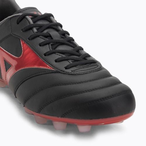 Férfi Mizuno Morelia II Elite FG futballcipő fekete/morelia 40. piros/fekete homok