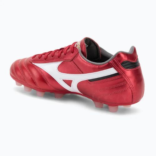 Mizuno Morelia II Pro FG férfi futballcipő 40. piros/fehér/fekete