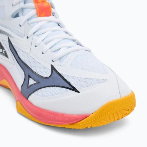 Mizuno Thunder Blade Z Mid fehér/tüzes korall 2/citrus röplabdacipő
