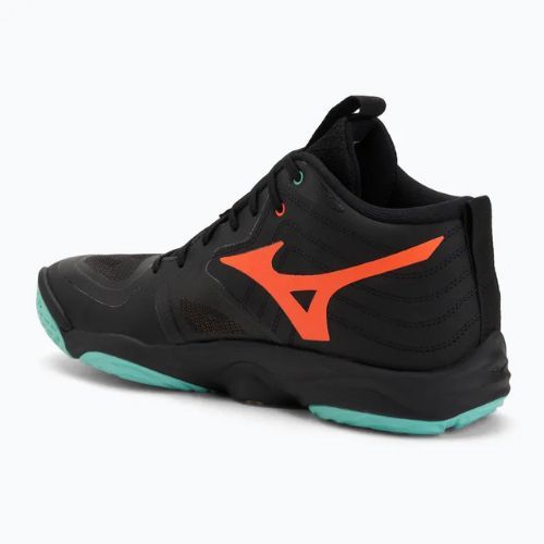 Röplabda cipő Mizuno Wave Momentum Elite Mid fekete/angol/jégzöld
