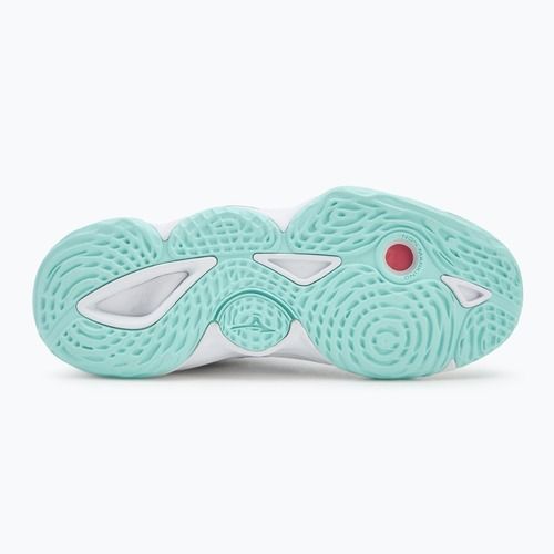 Női röplabda cipő Mizuno Wave Momentum Elite Mid fehér/kék színű