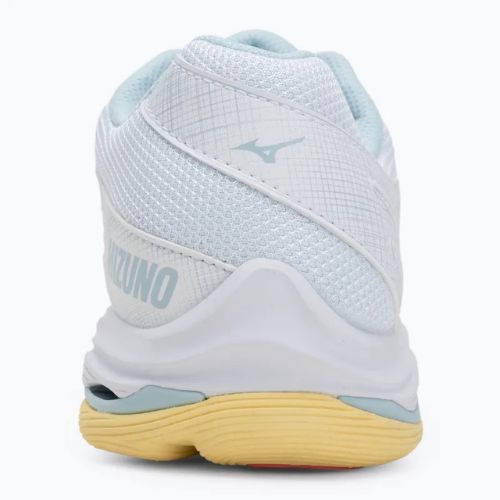 Női röplabda cipő Mizuno Wave Voltage 2 fehér/calypso coral/pale banán